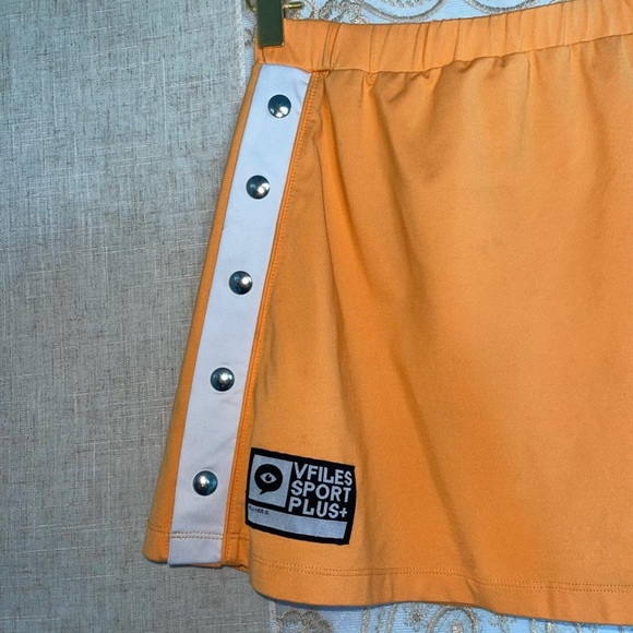 ORANGE CROP TOP + SKIRT SET - Picture 4 of 8